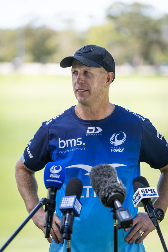 Western Force head coach Simon Cron