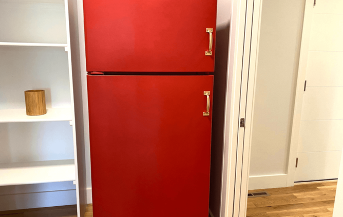 Top mount fridge.