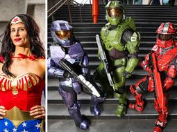 Perth’s CBD could have been mistaken for a movie set as hundreds of cosplay fans flocked to the city dressed as their favourite fictional pop culture characters.