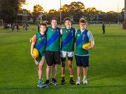 Sam Pearce, Lewis Cummings, Ben Rock and Lucas Hillbeck. 