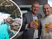 Minister for the Great Southern Reece Whitby with Will Marwick and their frothy schooners of EPL.
