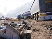 Two people died after their ute towing a caravan collided with a truck on South Coast Highway near Jerramungup.