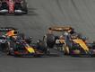 Red Bull's Max Verstappen is beaten to the first corner by McLaren's Oscar Piastri at the Saudi GP. (AP PHOTO)