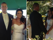 A photo of the couple on their wedding day, now overshadowed by accusations that she murdered her terminally ill husband.