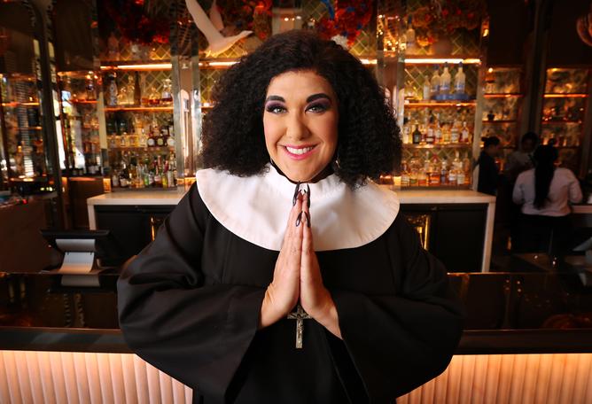 The Sydney-born singer and actress stars as Deloris Van Cartier.