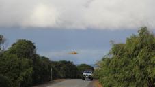 The search at Salmon Holes has been called off because of bad light.