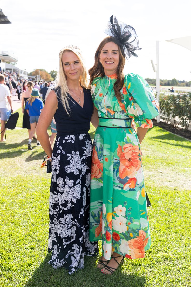 Rhea Baldwin & Caroline Baldwin at Ascot Racecourse on April 26, 2025. Matt Jelonek