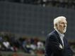 San Antonio's Gregg Popovich, who won more matches than anyone as an NBA coach, is stepping down. (AP PHOTO)