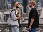 Belal Muhammad and Jack Della Maddalena face off ahead of thier fight.