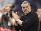 Under-fire coach Ange Postecoglou is one step closer to his first trophy in charge of Tottenham. (AP PHOTO)
