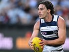 Gryan Miers returns to the Geelong side after recovering from concussion. (James Ross/AAP PHOTOS)