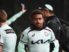 Brisbane are remaining tight-lipped over the prospect of an Ezra Mam recall. (Jono Searle/AAP PHOTOS)