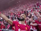 Liverpool's Mohamed Salah has been voted England's Footballer of the Year for a third time. (AP PHOTO)