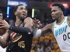Donovan Mitchell has led Cleveland to a crucial Game 3 playoff win in Indiana. (AP PHOTO)