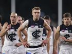 Patrick Cripps and his Blues team were left with much to ponder after their loss to Port Adelaide. (Matt Turner/AAP PHOTOS)